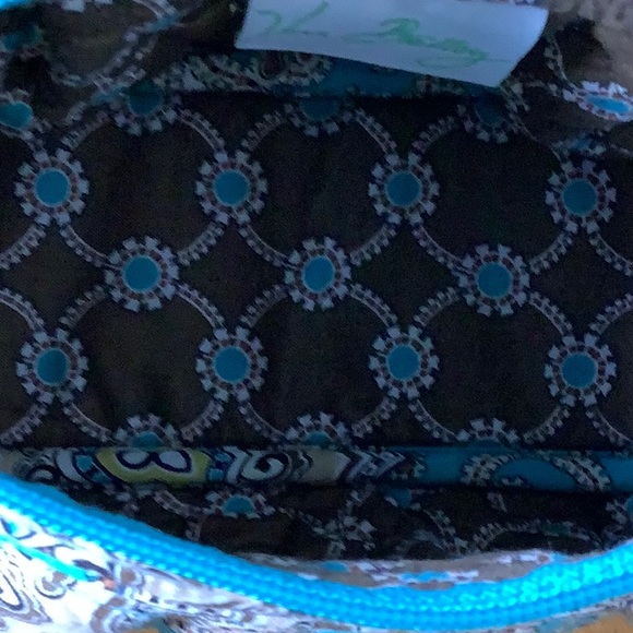 Vera Bradley Totally Turquoise Frannie Crossbody. - Picture 3 of 4